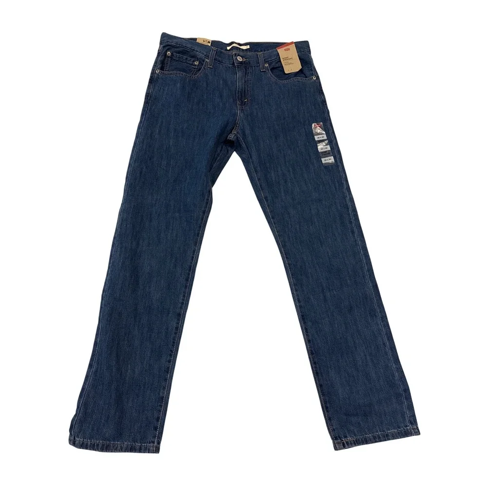 Levis Middy straight Jeans women's 30x30 good grades Blue Denim Medium Wash NWT